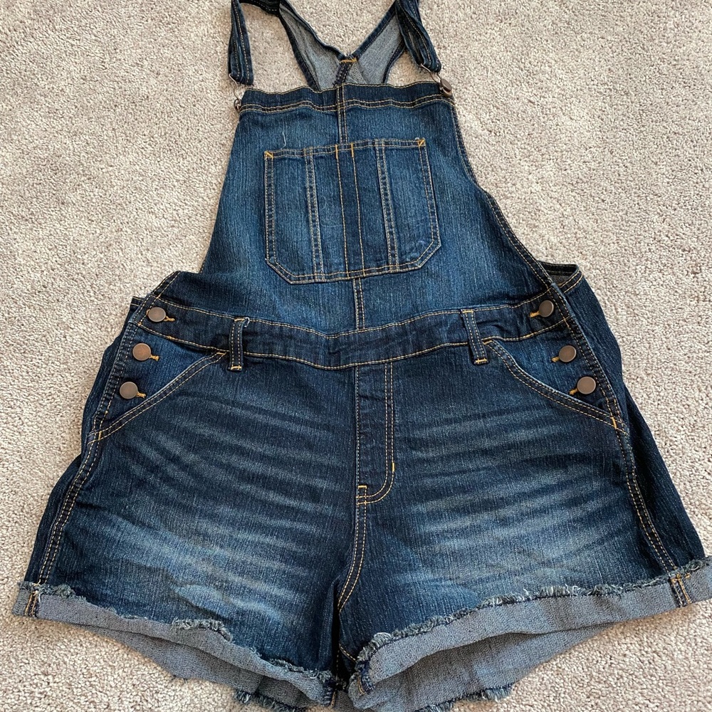 No Boundaries Relaxed Fit Overalls